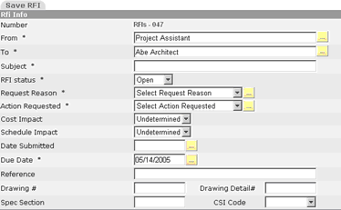 RFI Entry