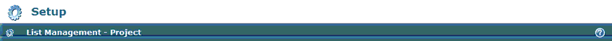 List Management Header