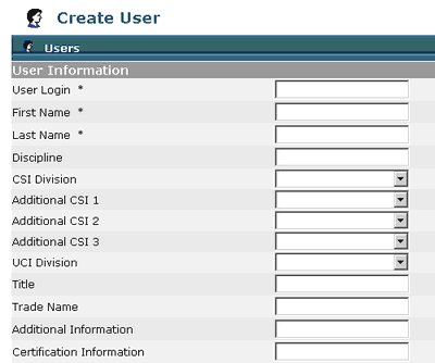 Create User